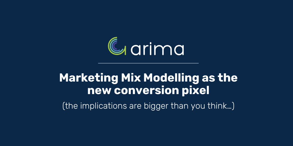 This meta description summarizes the shift from conversion pixels to Marketing Mix Modeling (MMM) for measuring advertising effectiveness across all media channels. It highlights the implications for media currencies, JICs, and the rise of cross-media measurement.